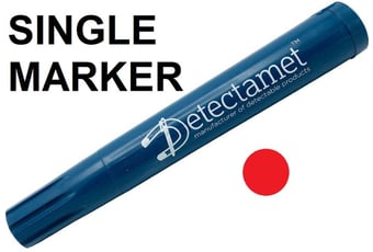 picture of Detectable Permanent Marker - Red Bullet Tip - Single - [DT-W146-P03-A253]