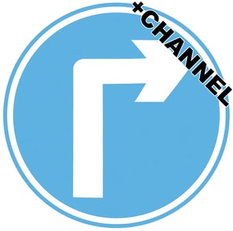 picture of Traffic Right Turn Sign With Fixing Channel - FIXING CLIPS REQUIRED - Class 1 Ref BSEN 12899-1 2001 - 600mm Dia - Reflective - 3mm Aluminium - [AS-TR34-ALUC]