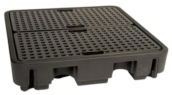 picture of ArmorGard - DBP4 DrumBank 4 Drum Plastic Spill Pallet - 1290mm x 1380mm x 280mm - [AG-DBP4] - (SB)