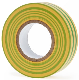 picture of Ultratape Green/Yellow Electrical PVC Tape - 19mm x 20m - [ULT-00351920RG]
