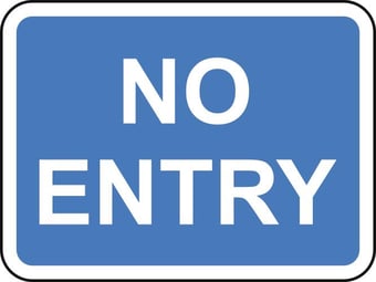 picture of Spectrum 600 x 450mm Dibond ‘NO ENTRY’ Road Sign - Without Channel – [SCXO-CI-13079-1]