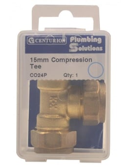 Picture of 15mm Compression Equal Tee - CTRN-CI-CO24P