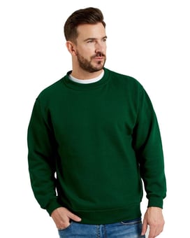 picture of Ultimate 50/50 Set-In Sweatshirt - Bottle Green - Unisex - BT-UCC001-BTG - (DISC-R)