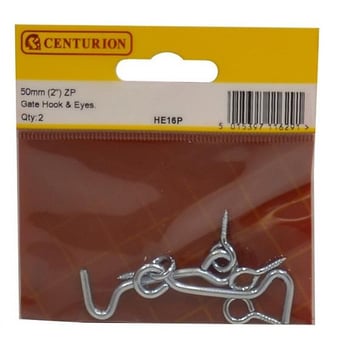 Picture of ZP Gate Hook & Eyes - 50mm (2") - Pack of 10 - [CI-HE16P]