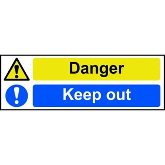 picture of Spectrum Danger Keep Out - RPVC 600 x 200mm - SCXO-CI-12381