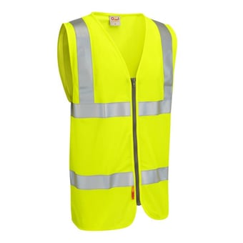 picture of Meeth - Hi-Vis Yellow LFS Waistcoat - LE-W23-Y