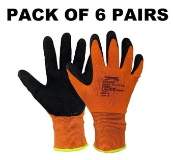 picture of Supreme TTF Latex Foam Coated Gloves - Pack of 6 - [HT-FL-103-6]