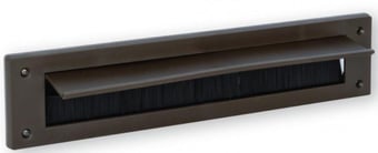 picture of WARMSEAL - Letterbox Draught Excluder With Opening Flap - Brown - 43mm x 275mm - [CI-G61301] - (DISC-W)