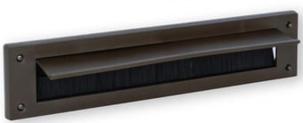 picture of WARMSEAL - Letterbox Draught Excluder With Opening Flap - Brown - 43mm x 275mm - [CI-G61301]