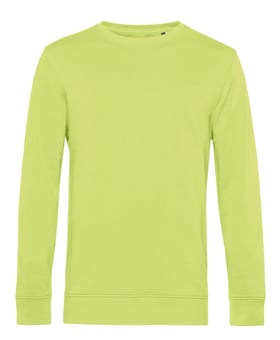 Picture of B&C Men's Organic Crew Neck Sweat - Lime Green - BT-WU31B-LIM