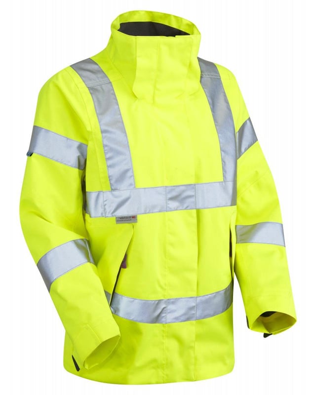 picture of Rosemoor Class 3 Ladies Breathable Yellow Jacket - Conforms to ISO 20471 - Size 4XL/5XL - LE-JL04-Y-4XL/5XL