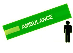 Picture of Green - Mens Pre Printed Arm band - Ambulance - 10cm x 55cm - Single - [IH-ARMBAND-G-AMB-W]