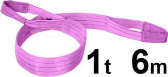 Picture of LashKing - Polyester Webbing Sling - 1t W.L.L - Length: 6mtr - EN11492-1:2000 - [GT-DWS1T6M]