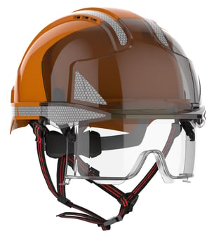 picture of JSP - EVO VISTAlens Dualswitch - Orange/Smoke Helmet - Vented - Silver CR2 - [JS-AMF270-401-J00]