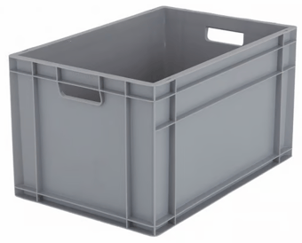 Picture of BiGDUG Euro Stacking Box - 340h x 400w x 600d mm - 62L - Grey - Box Deal of 10 - [IH-BDU-BNB4633G] - (LP)