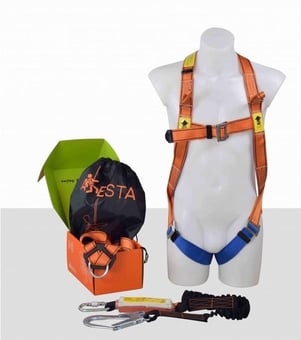 picture of ARESTA Scaffolder Kit 1 - Single Point Harness - Standard Buckle - EN361 EN354 - [XE-AK-S01S]