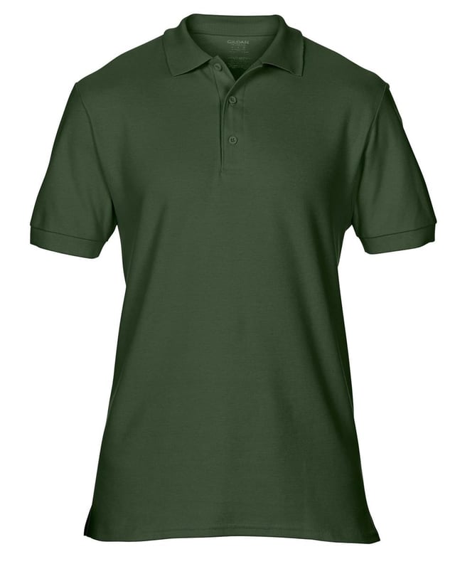 picture of Gildan 85800 Premium Cotton® Adult Double Piqué Polo - BT-85800-FORESTGREEN