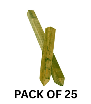 picture of Prosolve Treated Wooden Marking Out Stake - 1200mm - Pack of 25 - [PV-WMOS124040TD]