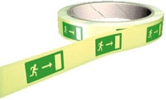 picture of Photoluminescent Floor Marking Tape - Exit Arrow Right - Choice of Sizes - AS-PHT8
