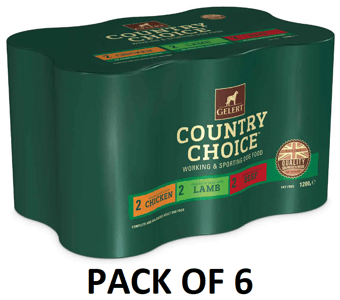 picture of Gelert Country Choice Working Dog Variety Chunks In Jelly 6 x 1200g - [CMW-GELER1]