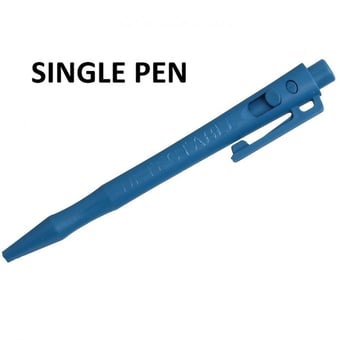 picture of Detectable HD Retractable Pens - Standard Ink - Blue Housing - Black Ink - Single - [DT-101-I02-C11-PA01]