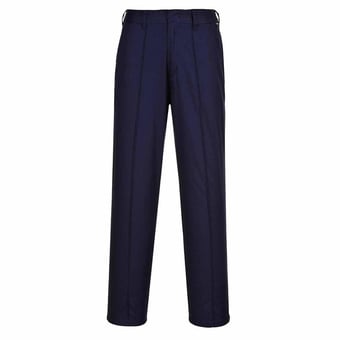 picture of Portwest - LW97 Ladies Elasticated Trousers - Navy Blue - Tall Leg - PW-LW97T-NAV