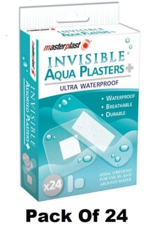 picture of Masterplast - Invisible Aqua Plasters - Pack of 24 - [ON5-MP1064A]