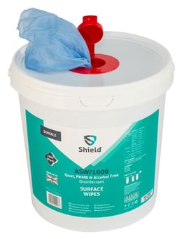 picture of Shield ASW/1000 PHMB & Alcohol Free Disinfectant Wipes - 1000 Wipes - [BM-ASW/1000]