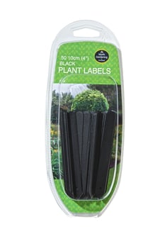 picture of Garland 10cm Black Plant Labels - Pack of 50 - [GRL-W0875]