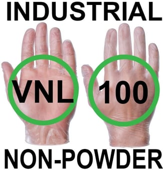 picture of Supertouch Industrial Powderfree Vinyl Clear Gloves - Box of 50 Pairs - ST-11201