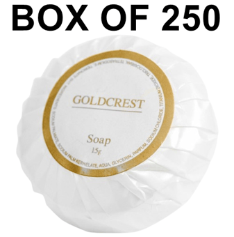 picture of Goldcrest 15 Gram Soap - Box of 250 - [MCS-GC15S250]