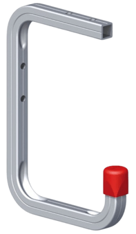 picture of Alfer Aluminium Hook Wall/Ceiling - 150mm x 255mm - [PV-01907]