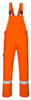 picture of Portwest Bizflame Plus Orange Bib and Brace Trouser Regular Leg - PW-FR27ORR