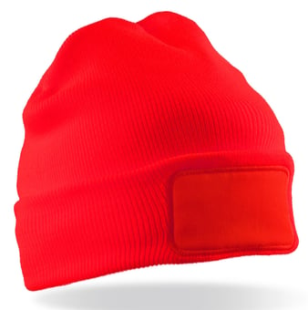 picture of Result Recycled Thinsulate Printers Beanie - Red - [BT-RC934X-RED]