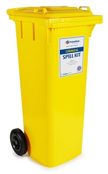 picture of FyterTech 120L Chemical Spill Kit - 2 Wheeled Bin - [DA-07-1120]