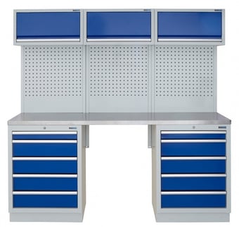 picture of BiGDUG 2041mm Wide Storage System - 2x 5 Drawer Cabinet - Stainless - [BDU-TGCS404GBS] - (LP)