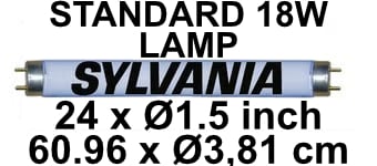picture of Sylvania BL368 18 Watts Standard UV Lamp For Fly Killers - [BP-LS20WX-S]