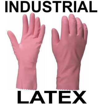 picture of Delta Plus Zephit VE210 Flocked Latex Food Safe Cleaning Gloves - Pair - LH-VE210RO - (DISC-R)