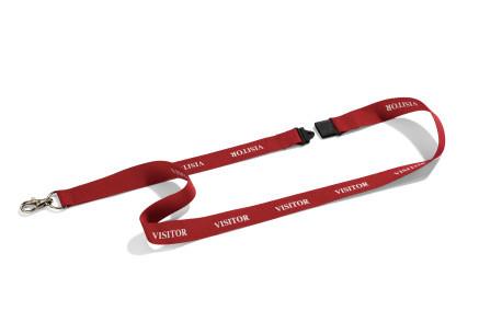 Picture of Durable - Textile lanyard 20 "VISITOR" - Red - Pack of 10 - [DL-823803]