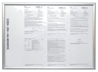 picture of MOT Notice Board - 594 x 841mm - [PSO-ANB7700]