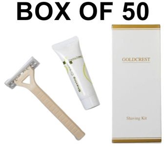 picture of Goldcrest Shaving Kit - Box of 50 - [MCS-GCSK]