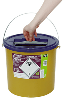 Picture of SHARPSGUARD Eco Cyto 11.5 Litre Sharps Bin - NHS Code FSL411 - [DH-DD610]