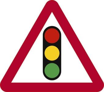 Picture of Spectrum 750mm Tri Temporary Sign - Traffic Lights - [SCXO-CI-13140-1]