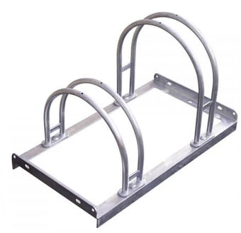 picture of TRAFFIC-LINE Hi-Hoop Cycle Stands - 2 Cycle Capacity - 700mm L - [MV-169.13.535]