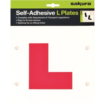 picture of Sakura Self-Adhesive "L" Plates - Pair - [SAX-LP102]