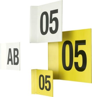 Picture of Spectrum Magnetic Aisle Identifiers - 100 x 100mm - Yellow - SCXO-CI-13710