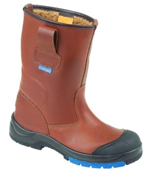picture of Himalayan S3 - Brown HyGrip Safety Warm Lined Rigger Steel Midsole and Scuff Cap - BR-9105