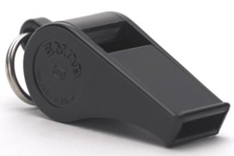 picture of ACME 660 Thunderer Plastic Whistle - Black - 117dBA - [AC-660-BLACK]