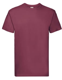picture of Fruit Of The Loom Men's Burgundy Red Super Premium T-Shirt - BT-61044-BDY