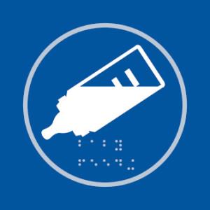 Picture of Spectrum Baby Bottle Graphic - Taktyle 150 x 150mm - SCXO-CI-TK2401WHBL